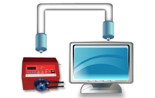 Pump connected to a computer